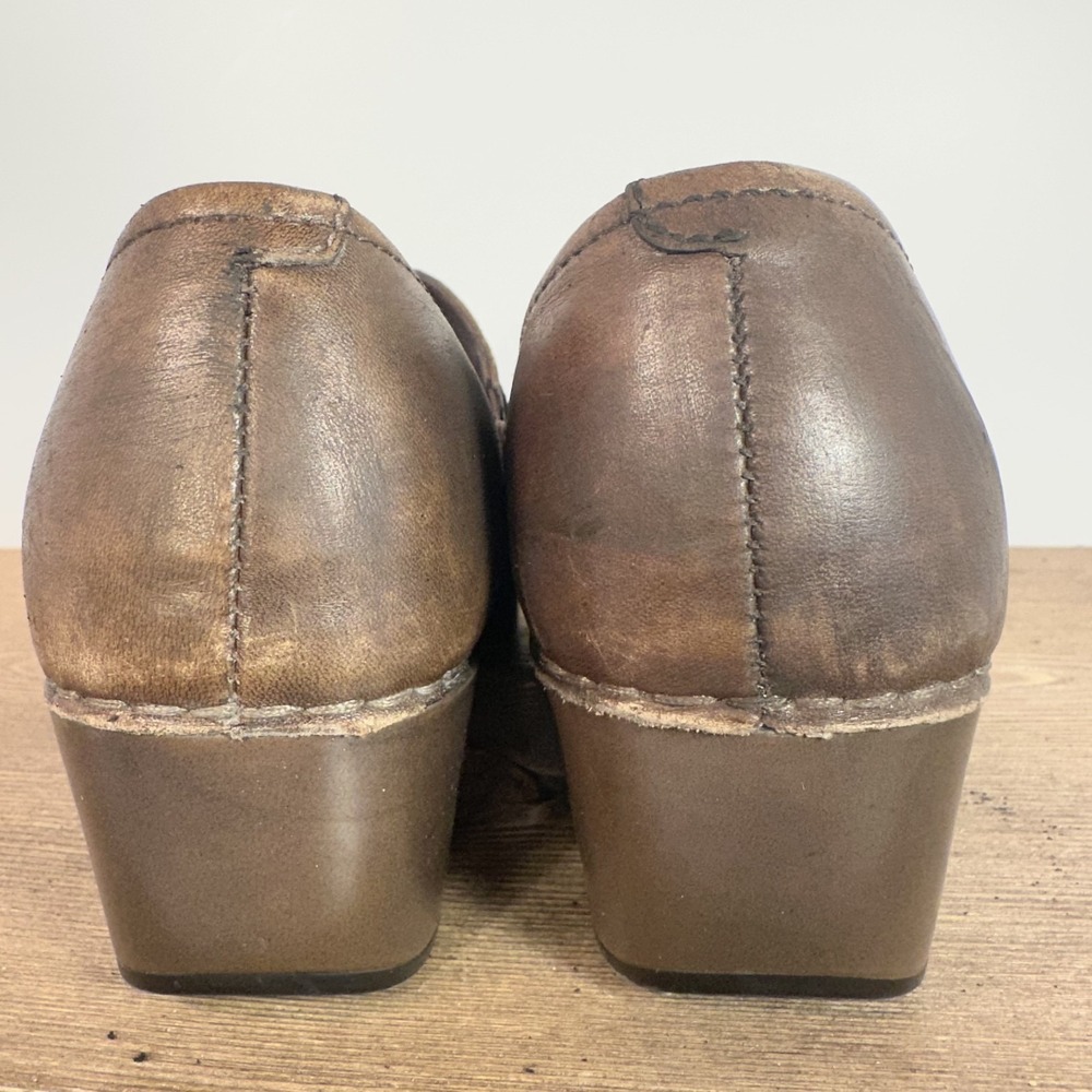 Dansko Tamara Professional Clogs Womens 36 Buckle Brown Leather Nurse Comfort - Picture 5 of 8
